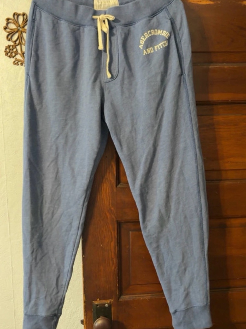 Vintage Abercrombie & Fitch Men's Blue Jogger Pants